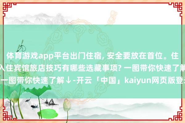 体育游戏app平台出门住宿, 安全要放在首位。住宿是出行的遑